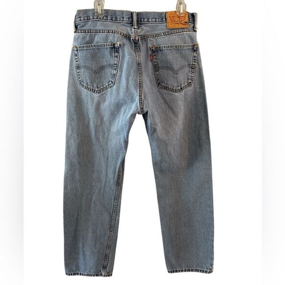 Vintage Levi's 505 Mens Jeans 35 x 32 Perfectly Distressed & Amazing - Picture 1 of 11